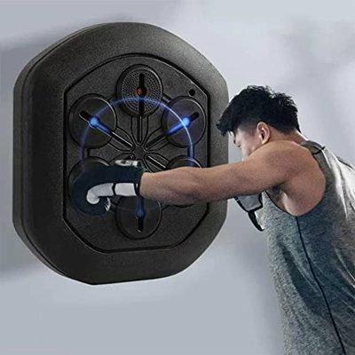 THERES Máquina de Boxeo de música Inteligente, máquina de Boxeo de Boxeo montada en la Pared Interior con Guante de Boxeo niños para Adultos para Adul