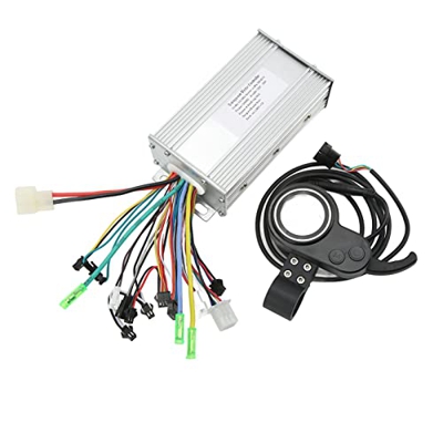 Kit de Controlador de Motor de Bicicleta Eléctrica, 500 W Pantalla de Datos Múltiples Fácil Instalación Pantalla LCD Acelerador de Pulgar Buena Disipa