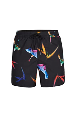 O'NEILL Floral Shorts Bañador para Hombre, 39014 Black AO, Regular