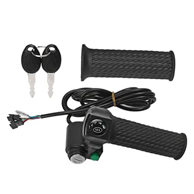 Kit de Empuñadura de Acelerador de Bicicleta Eléctrica, Control de Velocidad de Bicicleta, Empuñadura de Acelerador, Piezas de Repuesto Resistentes Al