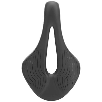 Aanlun Leather Bike Saddle, Easy To Install Mountain Bike Cushion No Burden for Most Bicycle Men and Women
