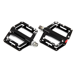 Aanlun Bike Pedal with 4 Specifications and Accessories Universal Body Double Bearings, Easy To Install,Red (Color : Black) características