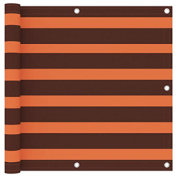 Inicio Productos-Pantalla Balcón Tela Oxford Naranja y Marrón 90x500 cm en oferta