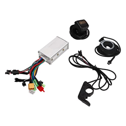 Demeras Kit de Controlador de Motor de Bicicleta Eléctrica, Buena Refrigeración 250W 350W Controlador de Motor Eléctrico 3 Modos de Onda Sinusoidal 24 características