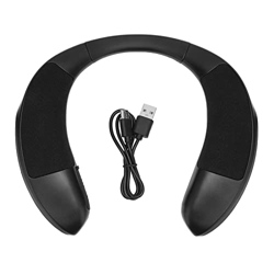 Altavoz Bluetooth con Banda para el Cuello, Manos Libres, Llamadas Claras, Altavoz Bluetooth con Sonido Estéreo, Altavoz Portátil para Deportes en el  en oferta