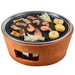 Parrilla portátil Hibachi Estufa de carbón pequeña Parrilla de Barbacoa, Estufa de Alcohol para Barbacoa de Mesa para Interiores/Camping Estufa de Alc en oferta