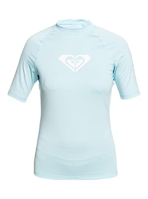 Roxy Whole Hearted - Licra de Manga Corta - Mujer - L - Azul.