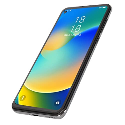 Cosiki 4GB 64GB Teléfono Celular Desbloqueado, A74 Teléfono Dual SIM Reconocimiento Facial en Espera Dual para Uso en el Trabajo (Degradado Blanco y A