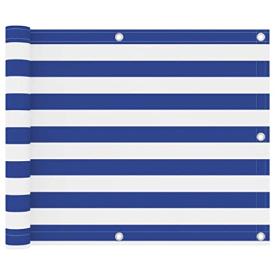 Inicio Productos-Pantalla Balcón Blanco y Azul Tela Oxford 75x300 cm