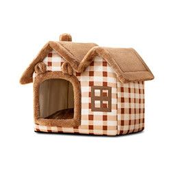 Galatée Cama Cueva para Gatos, Iglú De Gato De Peluche Cálido y Acogedor, Cama Lavable para Perros con Cojín Extraíble, Mejora El Sueño, Casa Plegable en oferta