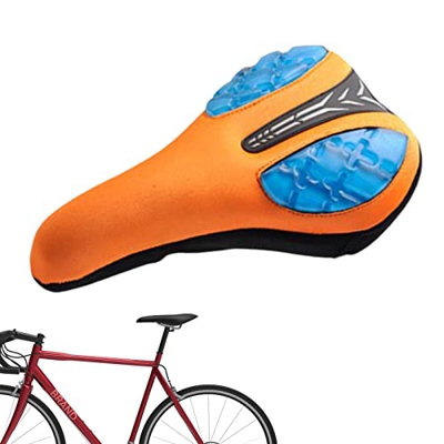 Xzbling Funda para Asiento de Bicicleta,Funda de Asiento de Bicicleta Acolchada de Silicona Suave - Cómodo Asiento de Bicicleta Suave Apto para Bicicl