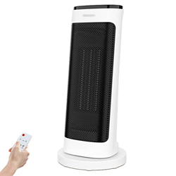 Ventilador, Ventilador De Torre De Cerámica con Pantalla LED Digital, 2 Niveles De Calefacción (2000W / 1000W), 70° De Oscilación, Temporizador De 12H características