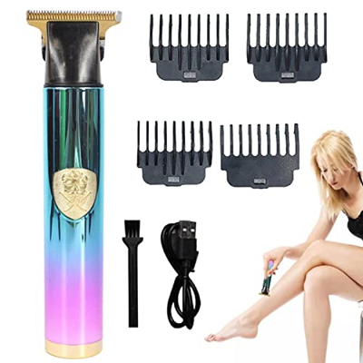 Pelo en relieve s | Recortadora de barba en relieve recargable para hombres, Barbershop Recargable Boldheaded Hair T-Blade Hair con 4 guía peine