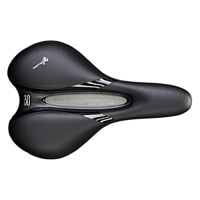 Sillín de Bicicleta MTB 5130, riel Hueco, Transpirable, Suave, cojín de Gel 5131, sillín de Bicicleta de Ciclismo SR (Color : 5131DETA)