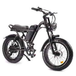 Bicicleta Electrica Fatbike 20" X 4.0 con BateríA 48V 16,5AH hasta 120 KM, Shimano 7vel, Frenos HidráUlicos Delanteros y Traseros, Bicicleta Electrica en oferta