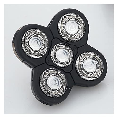 SXOPU Hombres 5 Blade Razor Reemplazo Cabezales de Afeitado for alternar Flotante Lavable eléctrico 5D Shaver Trimmers Kit CHOADS Cutter 4D Accesorios