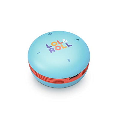 LOL&Roll Pop Kids Speaker (Tecnología inalámbrica Bluetooth® 5.0, Music Share, Control de Volumen, 5W) - Azul