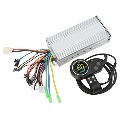 Uxsiya Kit de Controlador sin Escobillas, 36V 48V Kit de Controlador de Motor Eléctrico 1000W para Bicicleta Eléctrica