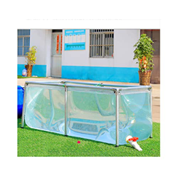 Piscinas Desmontables, Transparencia Completa Plaza Estanque Cubo De Lluvia Con Soporte Drenaje, Fácil De Instalar Portabilidad Piscina For Jardín Cés características