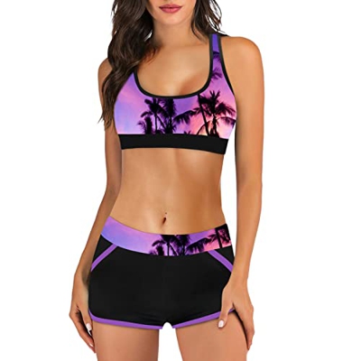 riou Bikinis Mujer 2022 Brasileño Sexy Push-Up Halter Tirantes Traje de Baño de Dos Piezas Elegante Acolchado Bra Tops y Braguitas Bikini Sets Biqunis