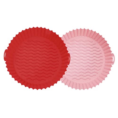 Sanfiyya Pot de Silicona de freidora de Aire, freidora de Aire Silicona Pot Reutilizable Freidora de Aire de Aire Freel de Aire Accesorios de Aire Fre