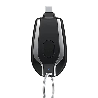 1500mAh Mini Power Emergency Pod, cargador portátil del llavero para el iPhone o para el tipo c, cargador de emergencia del teléfono móvil de la bater
