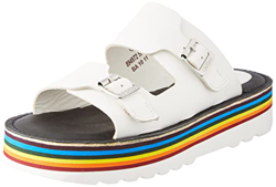 Kickers Kick Hot, Chancla Para Mujer, Blanco (Sem/Multicolor), 40 EU precio
