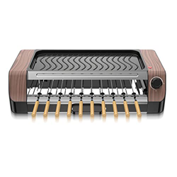 Parrilla Portátil Sin Humo, Parrilla Giratoria de 360 ​​° Horno Eléctrico Inteligente de Temperatura Constante, Parrilla Antiadherente Parrilla de Dre precio