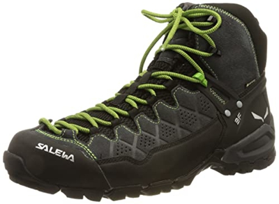 SALEWA Ms ALP Trainer Mid GTX, Botas de Senderismo Hombre, Onyx Pale Frog, 42 EU