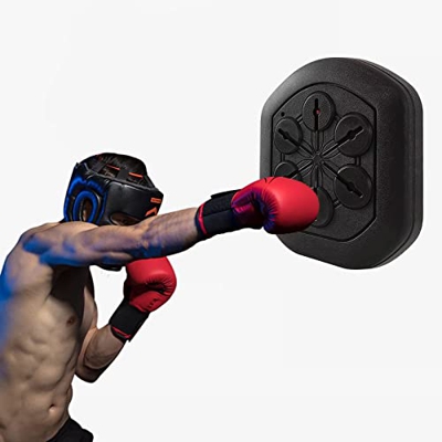 Tapete de Boxeo con Objetivo montado en la Pared - Pared de práctica electrónico con Guantes SIGA la música y Las Luces Ejercite la coordinación Mano-