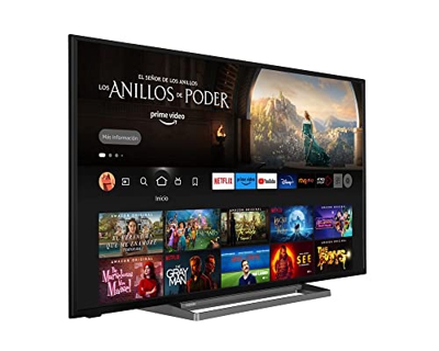 TOSHIBA 55UF3D63DA Smart TV Fire TV 55 Pulgadas (4K Ultra HD, HDR10, Prime Video, Netflix, Control de Voz Alexa, HDMI 2.1, Baja latencia para Gaming,