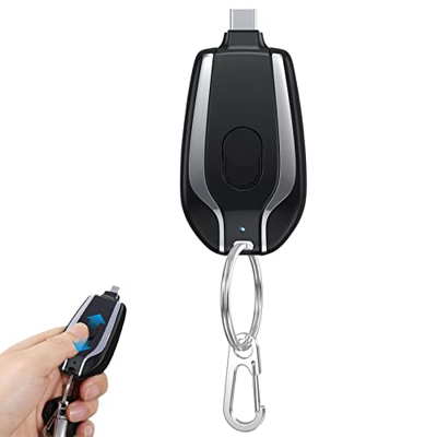 MARCHONE 1500mah Mini Power Emergency Pod Keyring, Mini Power Emergency Pod, Mini Emergency Charge, Key Ring Power Bank, Keychain Portable Charger For