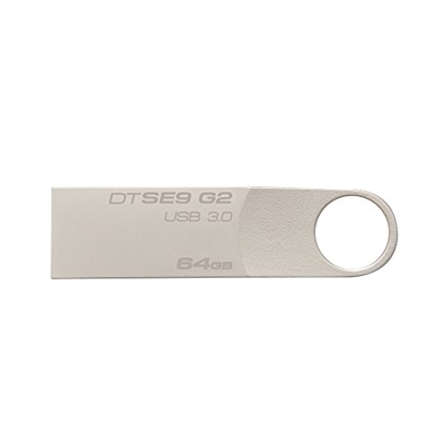 DataTraveler SE9 G2 64GB unidad flash USB USB tipo A 3.0 (3.1 Gen 1) Plata, Lápiz USB