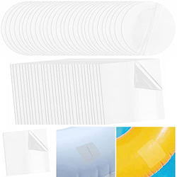 Kiwochy 60 parches de reparación autoadhesivos para piscina PVC redondo piscina piscina kit de reparación subacuática parches para cama de agua, sofás en oferta