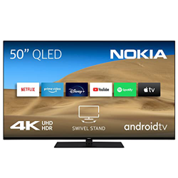 Nokia Smart TV - 50 Pulgadas (126 cm) Android TV (QLED 4K UHD, WLAN, Dolby Vision, HDR10, DVB - C/S2/T2, Netflix, Prime Video, Disney) en oferta