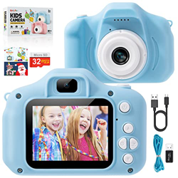 ONLYFUN Cámara Fotos Infantil, Juguetes niños 3 años, Cámara Fotos Digital Niños, Cumpleaños Regalos Ideales para Niños Niñas de 3 4 5 6 7 8 910 Años, en oferta