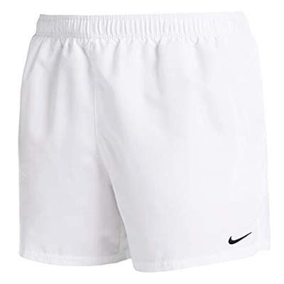 NIKE 5 Volley Short Bañador, Hombre, White, L
