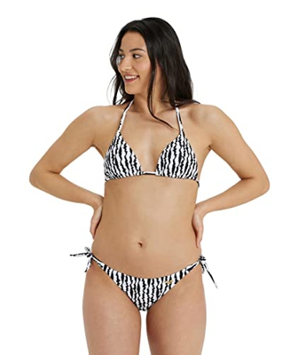 ARENA Women's Bikini Triangle Allover Traje de baño, Mujer, Black Multi, 44