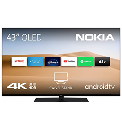 Nokia Smart TV - 43 Pulgadas (108 cm) Android TV (QLED 4K UHD, Dolby Vision, HDR10, DVB-C/S2/T2, Netflix, Prime Video, Disney) precio