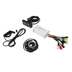 Bediffer Kit de Controlador de Motor, 17a 24V 36V 48V Carcasa de Aleación de Aluminio Controlador de Motor Eléctrico de 6 Tubos de Onda Sinusoidal par características