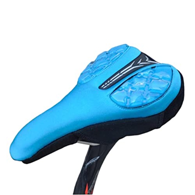 Aferzov Cojín de asiento de bicicleta – Funda acolchada de gel para bicicleta | Sillín de bicicleta suave cojín para hombres y mujeres, ciclismo inter
