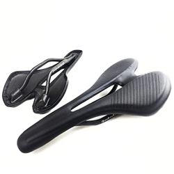 Sillin Bicicleta MontañA,Sillin Bicicleta Sillín de fibra de carbono for carretera de 139g, almohadillas de Material de carbono 3k, cojines de cuero s en oferta