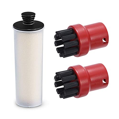 PYNQ Para SC2 SC3 Barra Descalcificadora + Cepillo Redondo Rojo X2 Compatible con para 3 EasyFix Limpiador Vapor