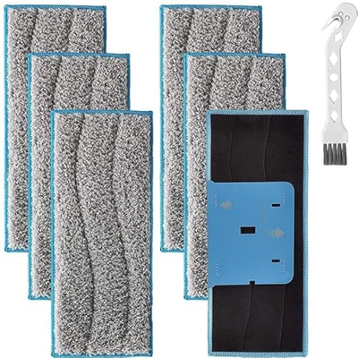 Specious Almohadillas lavables de repuesto for mopa compatibles con I-robot Braava compatibles con Jet M6 Robot aspirador accesorios toallitas húmedas