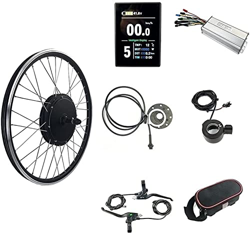 Samnuerly Kit de conversión de Bicicleta eléctrica Kit de conversión de Bicicleta eléctrica, 20"24" 26"27.5" 28"29er 700C 48V1500W Motor de Rueda Tras en oferta