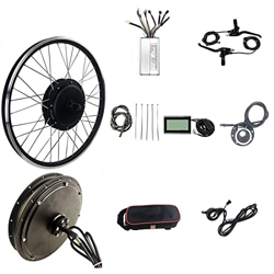 Samnuerly Kit de conversión de Bicicleta eléctrica Kit de Bicicleta eléctrica 48V 1500W Rueda Trasera Sin escobillas Motor de Cubo de radios sin Engra características
