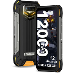 DOOGEE Movil Antigolpes, 12000mAh(33W) S89 6.3" FHD, Android 12 P90 Octa Core, 8GB +128GB, Cámara 48MP+20MP Visión Nocturna, IP68 IP69K Smartphone Res precio