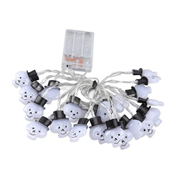 SH-RuiDu Cráneo 3.3yd largo 2 modos de luz 20LEDs estilo cráneo ed 2 luces de alambre de cráneo luces de alambre de cráneo luces de alambre precio