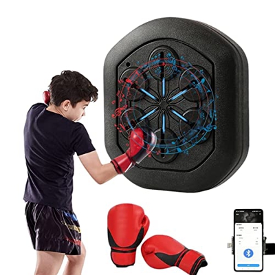 Smart Boxing Machine: máquina de Boxeo de música Interior Mini Equipos de Boxeo de Boxeo de Boxeo de Pared portátiles, probador de Resistencia de Bols