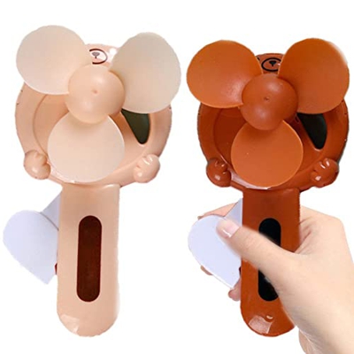Mini Ventilador de Mano 2 uds Ventilador de presión de Mano Ventilador portátil de Mano para Oficina de Viaje al Aire Libre